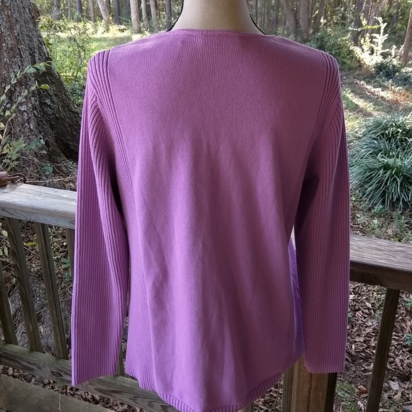 Jh collectables Purple Ltwt Scoop Neck 1X Sweater - Picture 5 of 8